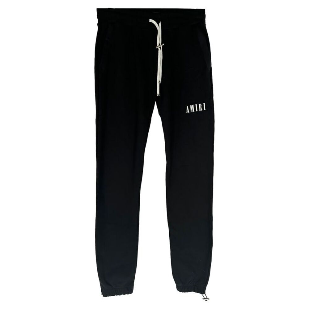 Amiri Logo-Print Sweatpants in Black Cotton